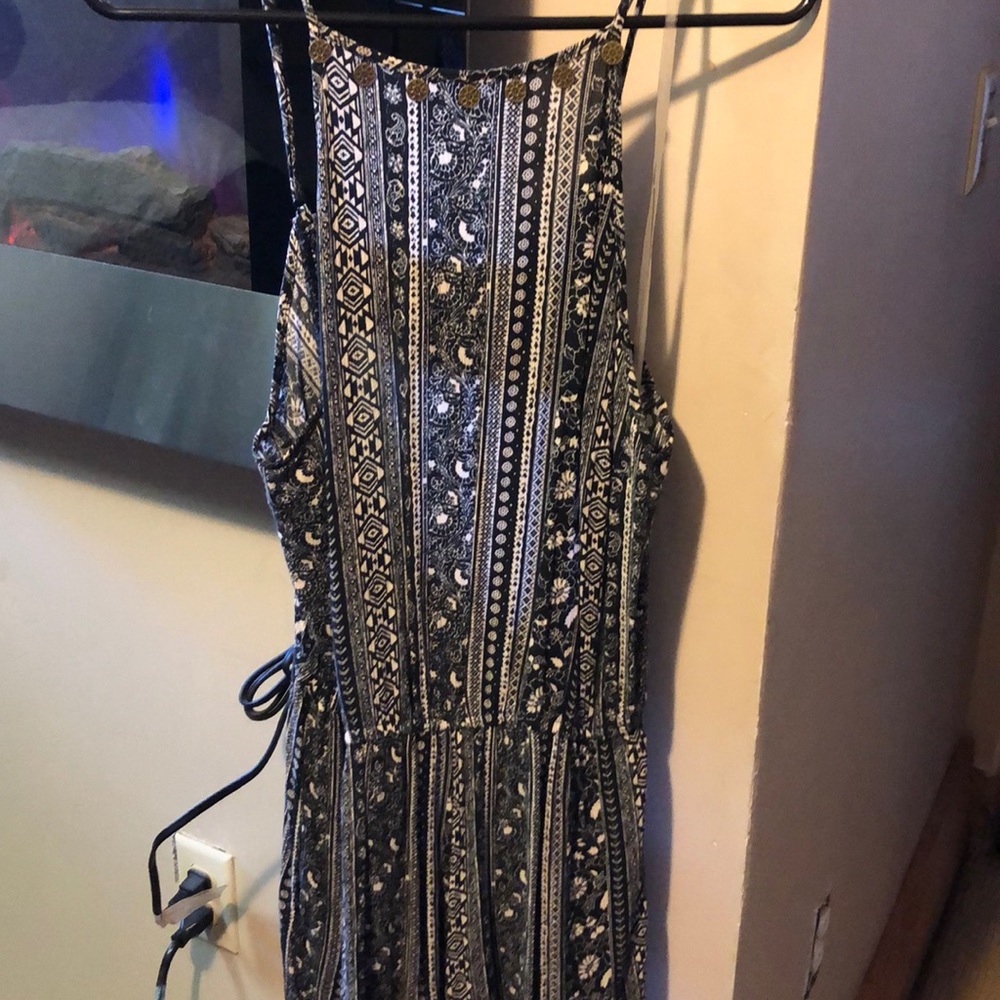 Romper with open back